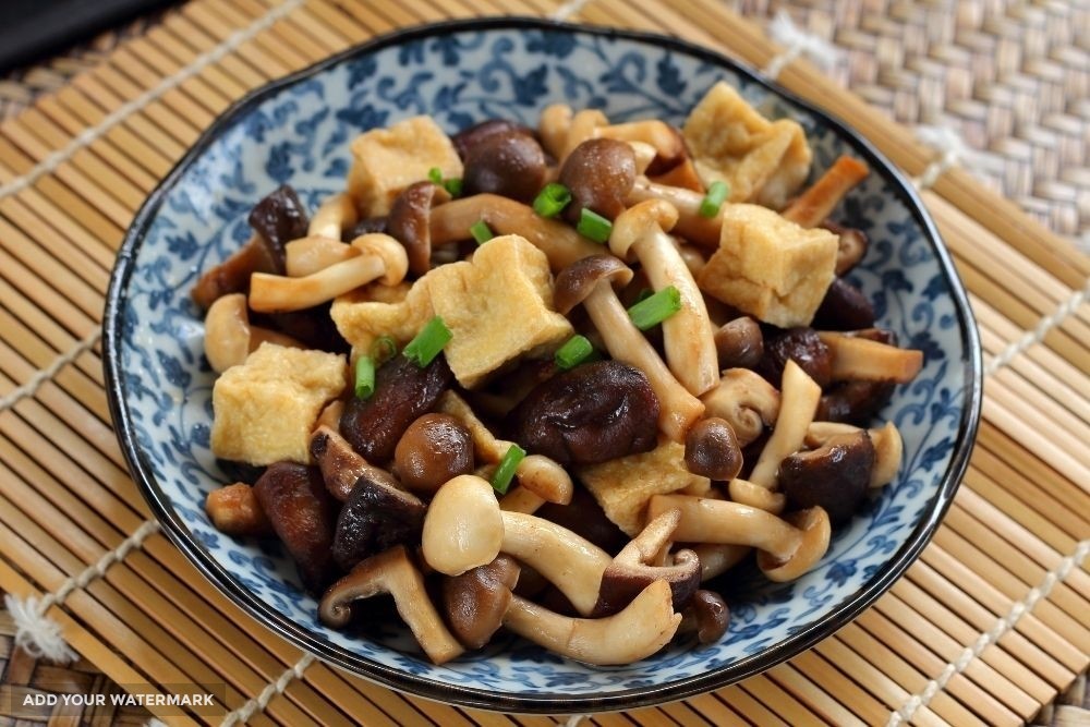Tofu, Snow Pea and Mushroom Stir Fry